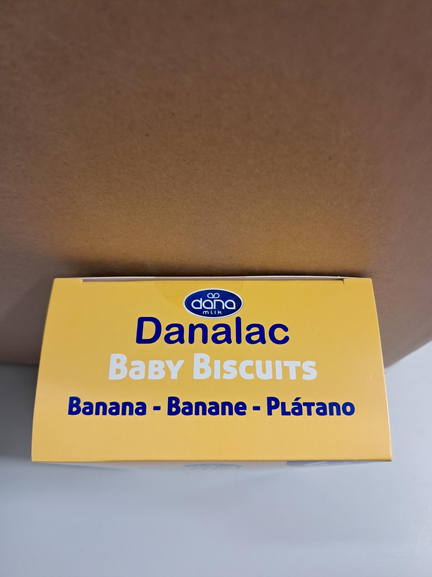 Danalac Banana Baby Biscuits Pack of Finger Food Snack for Toddlers 6+ Months with Calcium Iron and Vitamins, 120 g
