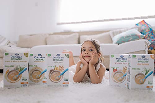 DANALAC Organic Baby Cereal Selection Combo Pack 200 Gram Porridge Sugar Free