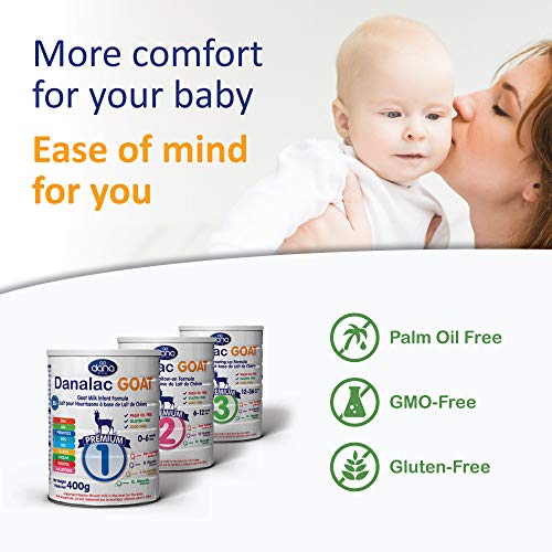 DANALAC Advanced Goat Milk Follow-On Formula Stage 2 Baby Milk Powder for Infants and Toddlers Age 6-12 Months