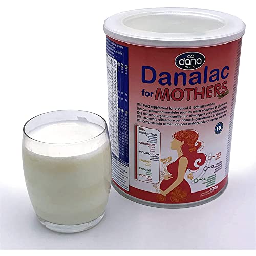 Danalac for Mothers Food Supplement for Pregnant and Breastfeeding Women Vanilla Flavour Milkshake Powder Mix with Vitamins Minerals Folic Acid DHA Milk Shake Drink for Nursing and Lactating Mums
