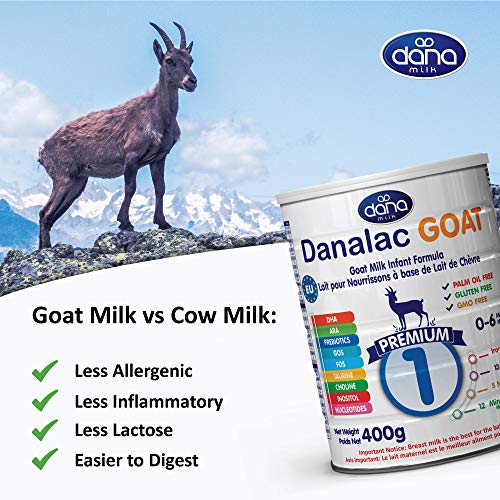 DANALAC Advance Goat Milk Infant Formula 400 gr Stage 1 Baby Milk Powder for Infants and Toddlers Age 0-6 Months