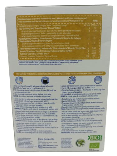 Danalac Organic Oat Baby Cereal 200 Gram Porridge Sugar Free 6 Months Plus