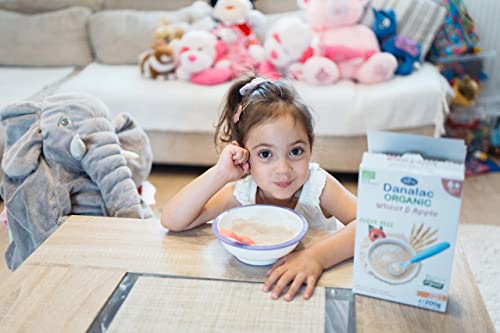 Danalac Organic Baby Cereal Wheat and Apple 200 Gram Porridge Sugar Free 6 Months Plus