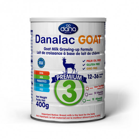 Danalac Goat Milk Growing Up Formula 400 gram Stage 3 (Pack of 1)