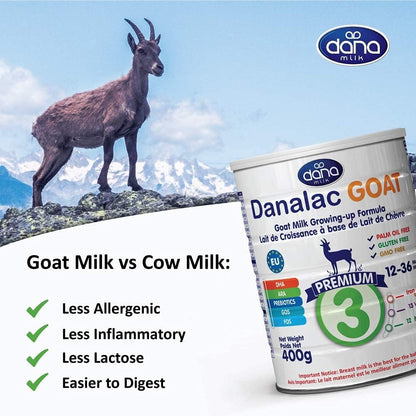 Danalac Goat Milk Growing Up Formula Stage 3 - 800g (Pack of 3)