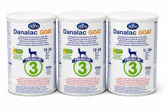 Danalac Goat Milk Growing Up Formula Stage 3 - 800g (Pack of 3)