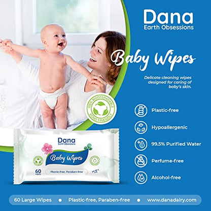 Dana Baby Feuchttücher Multipack – 12 x 60 Tücher