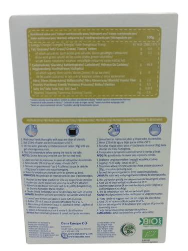 Danalac Organic Baby Cereal (Corn, Rice, Banana) 200 Gram Porridge Sugar Free 4 Months Plus