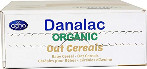 Danalac Organic Oat Baby Cereal 200 Gram Porridge Sugar Free 6 Months Plus (Pack of 3)