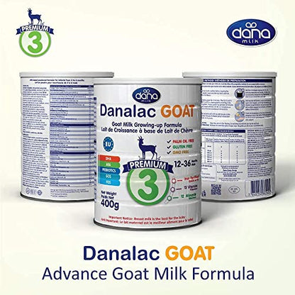 Danalac Goat Milk Growing Up Formula 400 gram Stage 3 (Pack of 1)